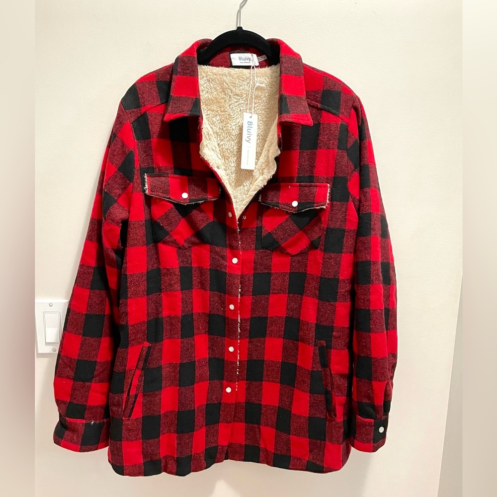 SHERPA lined Shacket ♥️ - Picture 7 of 8